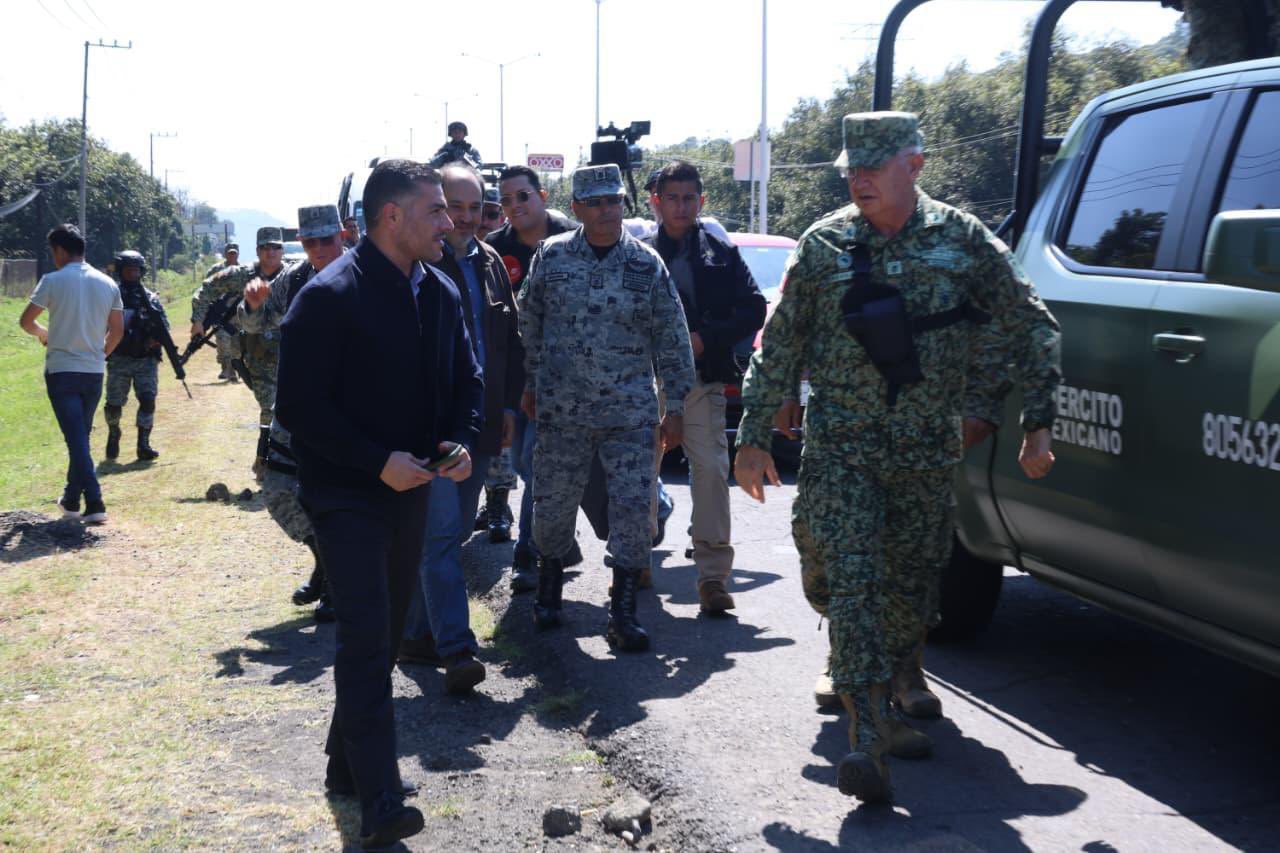 Harfuch recorre Uruapan; anuncia capacitación a policías municipales