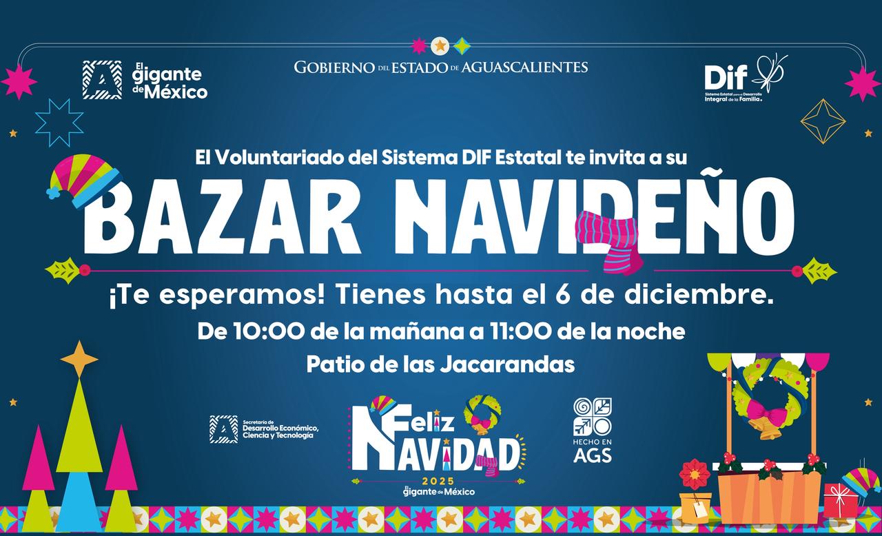 Si aún no tienes tus regalos para esta navidad, vista el bazar navideño; tiene productos cien por ciento hidrocálidos
