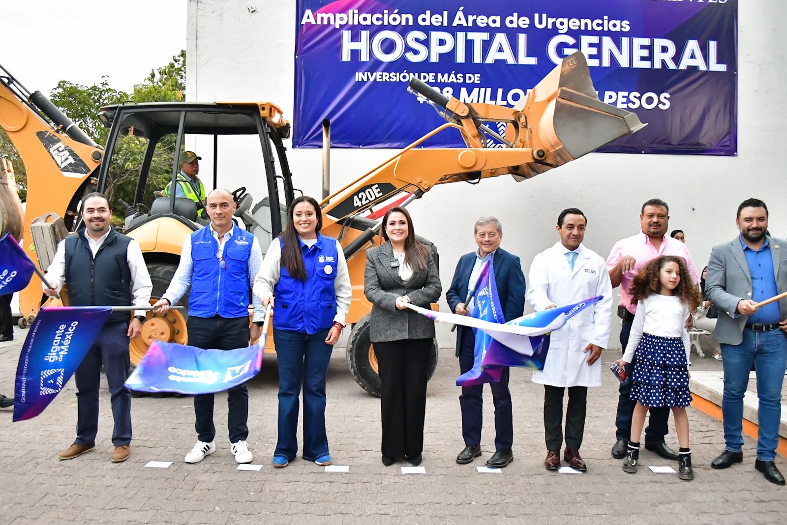 Tere Jiménez da banderazo a la ampliación de urgencias en el Hospital de Pabellón Arteaga