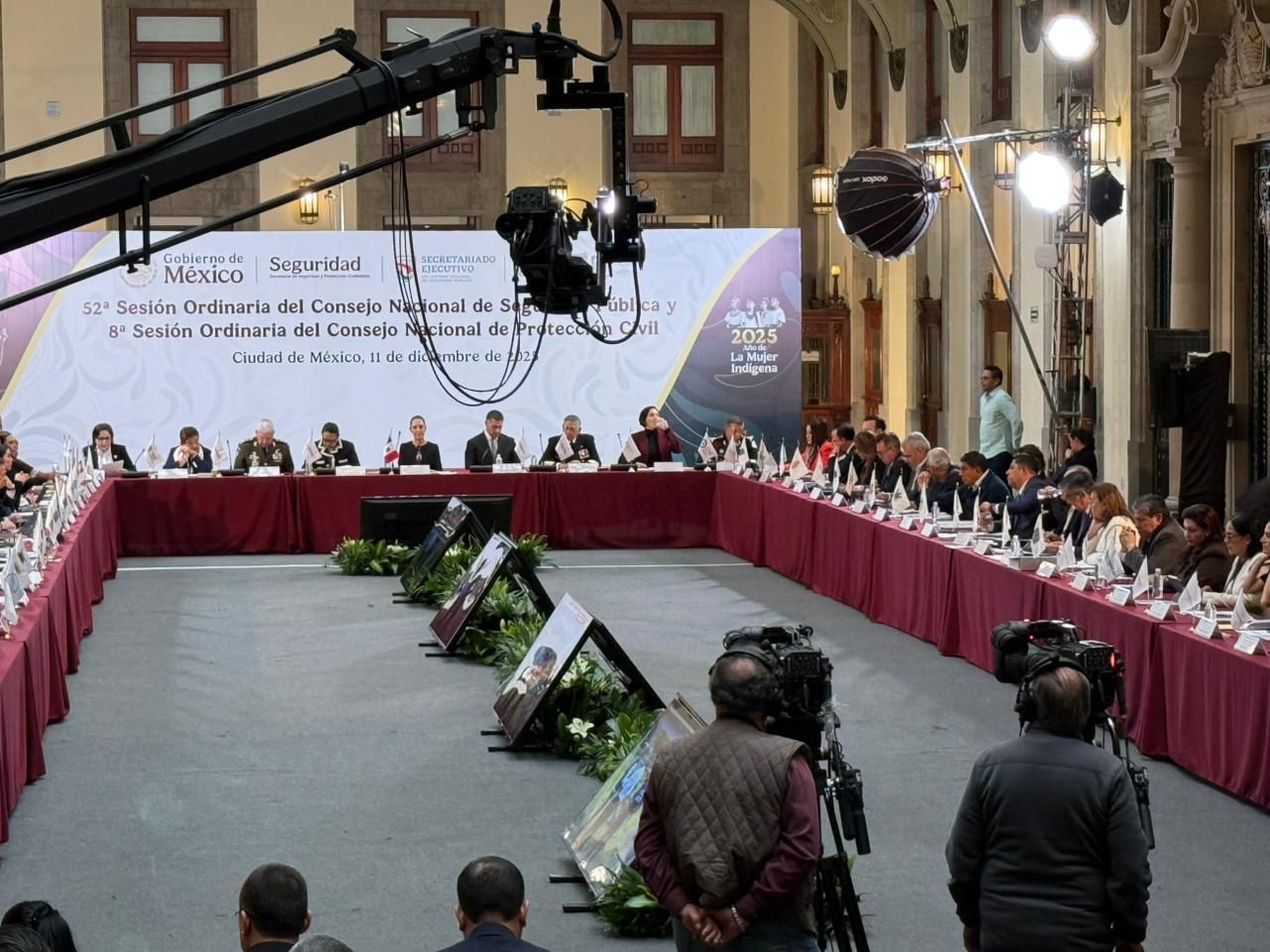 En el Consejo Nacional de Seguridad Pública, Tere Jiménez llama a sumar esfuerzos por la paz de las familias