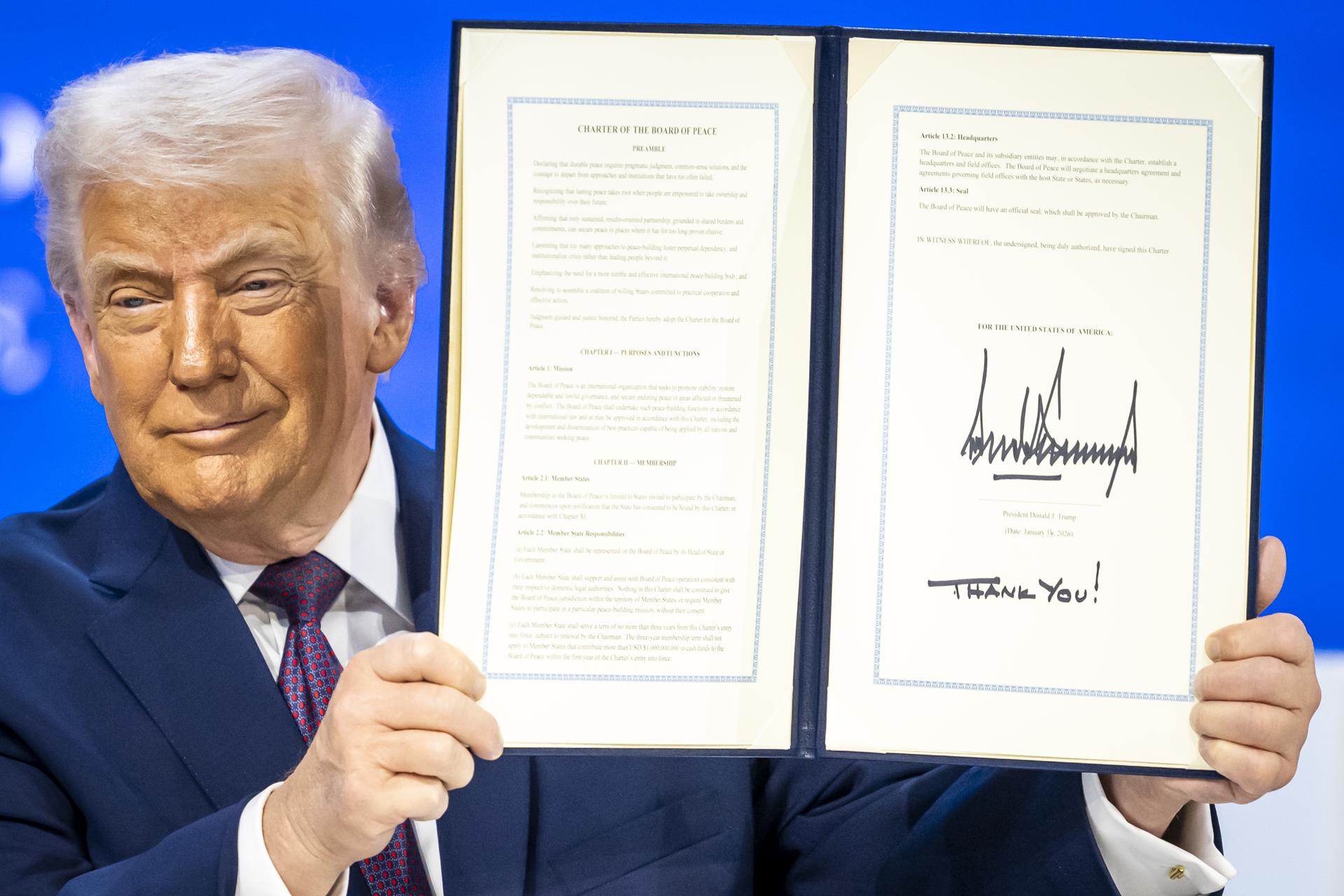 Sin el apoyo de líderes mundiales, Trump crea una “Junta de Paz”