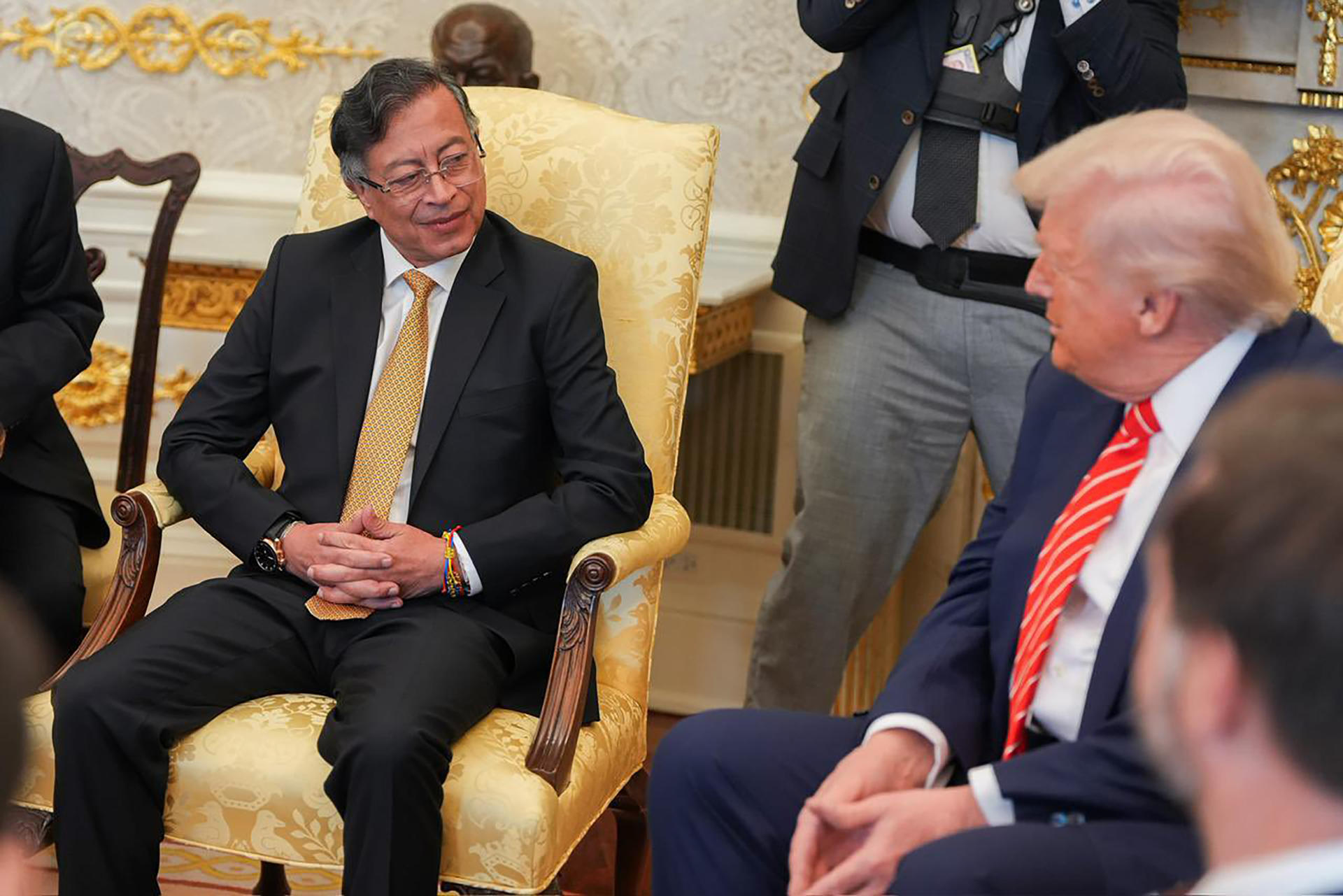 Trump dice que se llevó “muy bien” con Petro y que ambos hablaron sobre “sanciones”