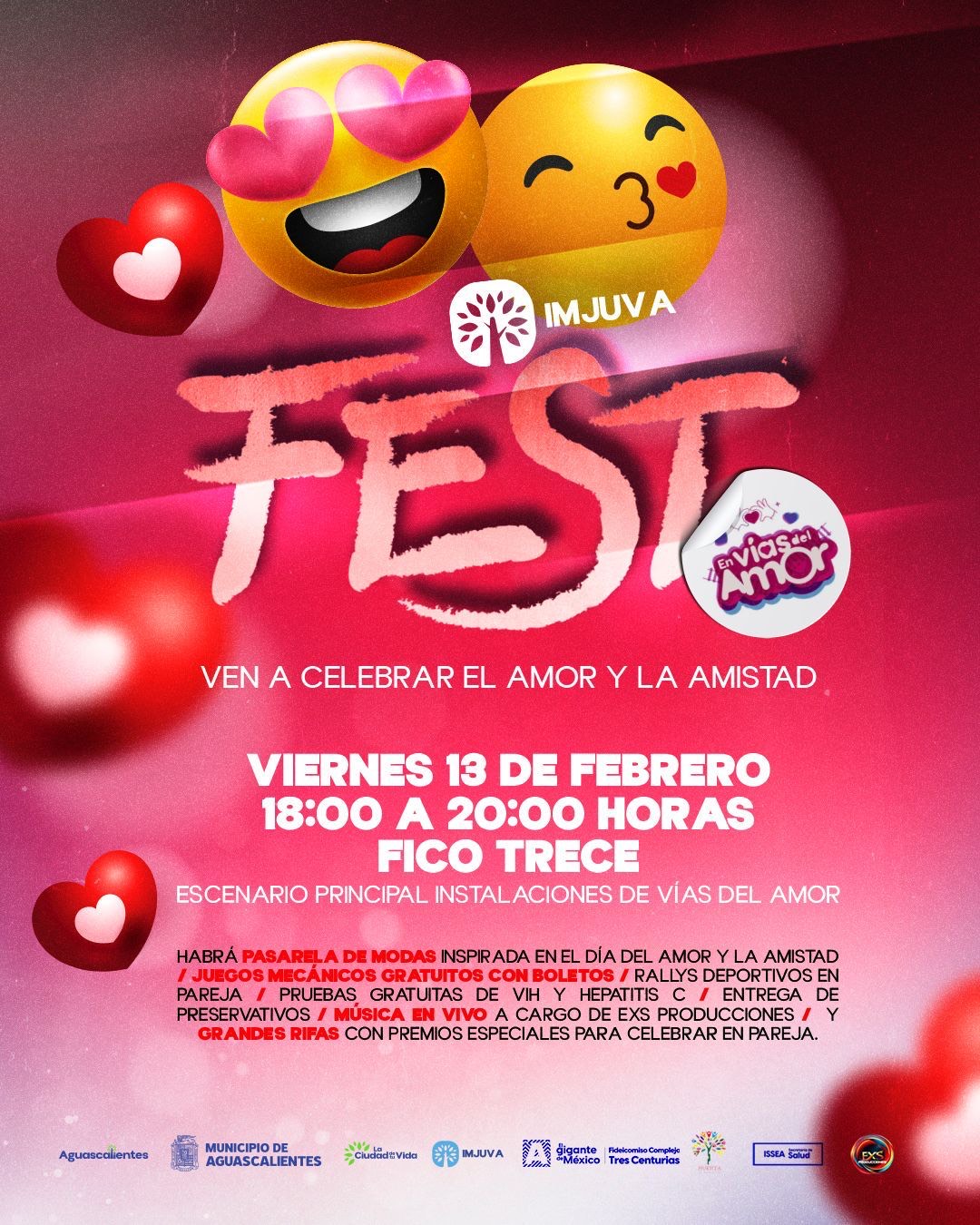 Invita municipio a la ciudadanía al IMJUVA Fest edición vías del amor