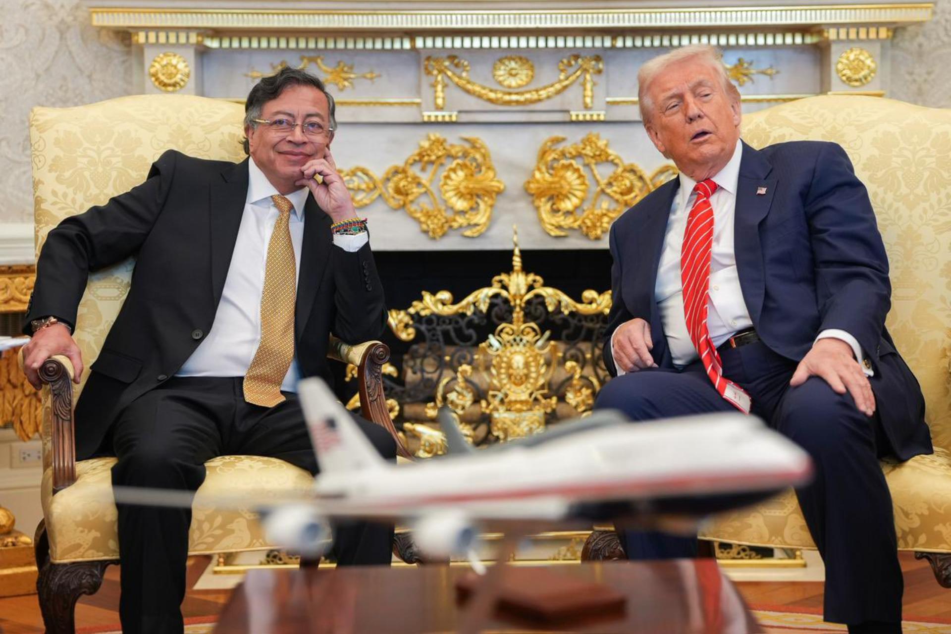 Reunión entre Trump y Petro en la Casa Blanca se desarrolla a puerta cerrada
