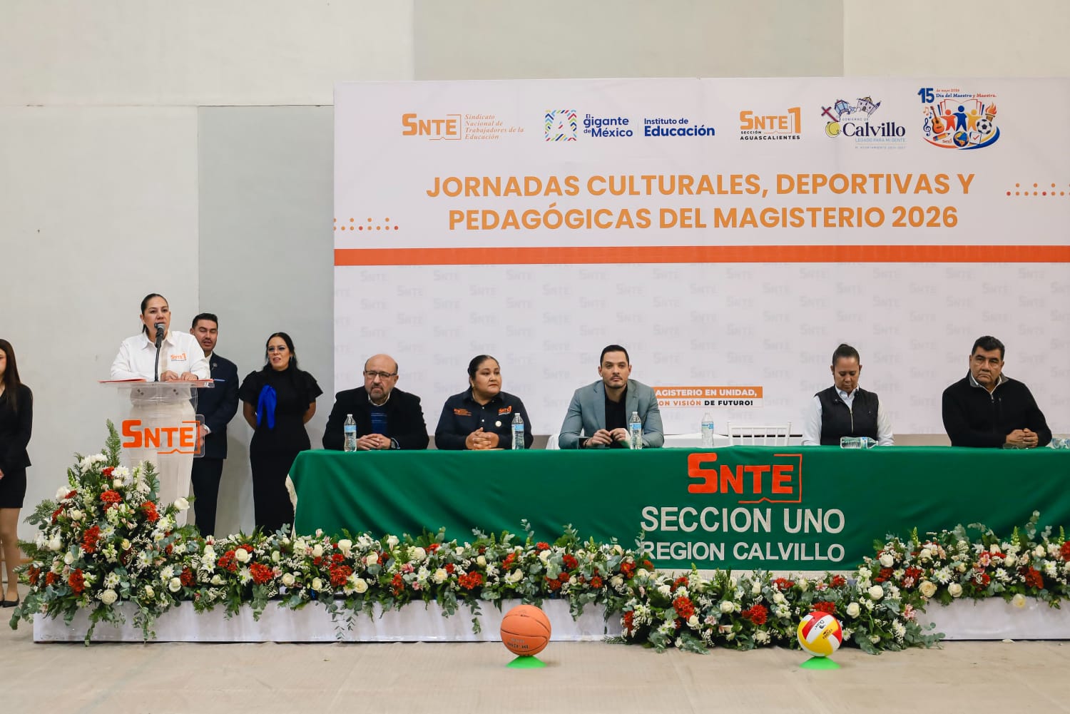 Inauguran las Jornadas Culturales, Deportivas y Pedagógicas del Magisterio en Calvillo