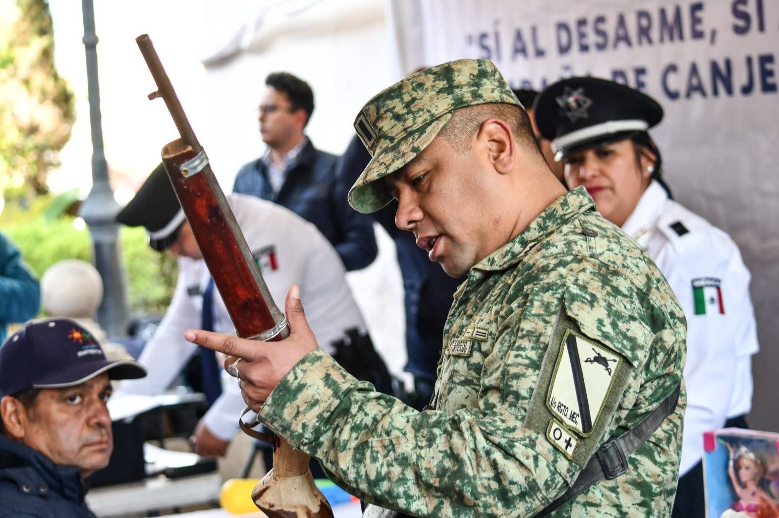 Seguridad Pública Municipal y Secretaría de la Defensa Nacional impulsan campaña Sí al Desarme, Sí a la Paz”