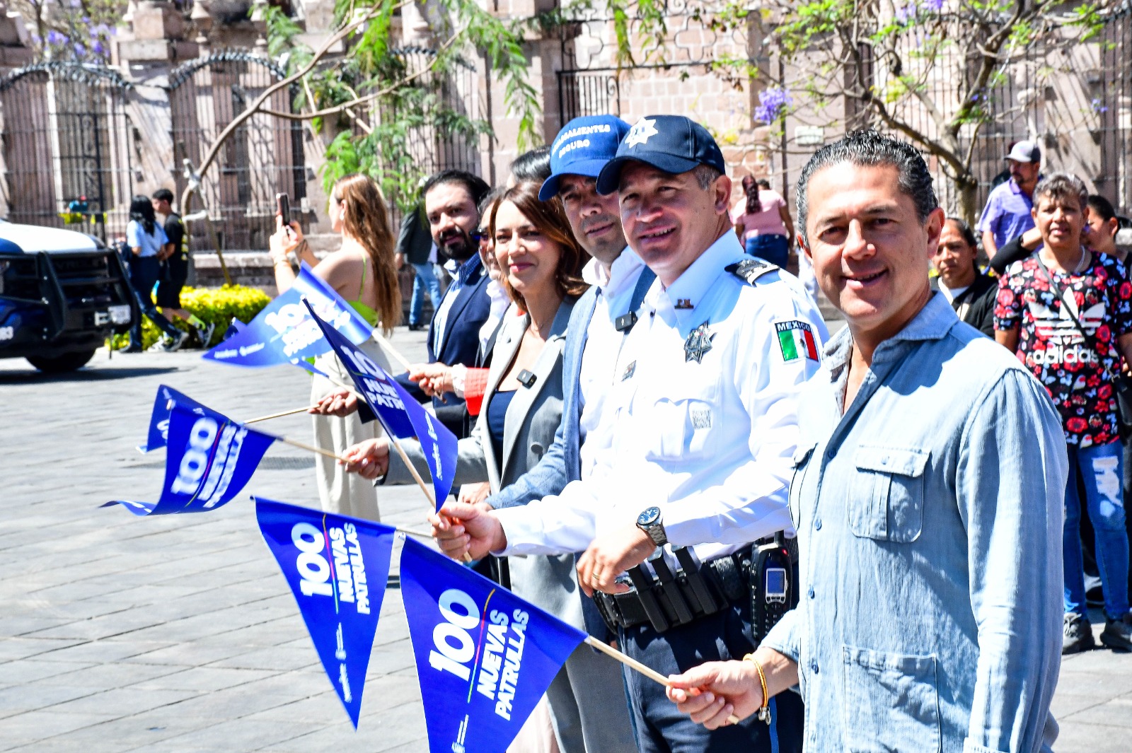 Leo Montañez dio banderazo de salida a las 100 nuevas patrullas que darán mayor seguridad y tranquilidad a las familias de Aguascalientes