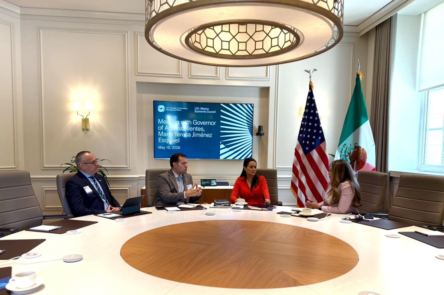 En Washington, Tere Jiménez fortalece alianzas para atraer más inversión y oportunidades