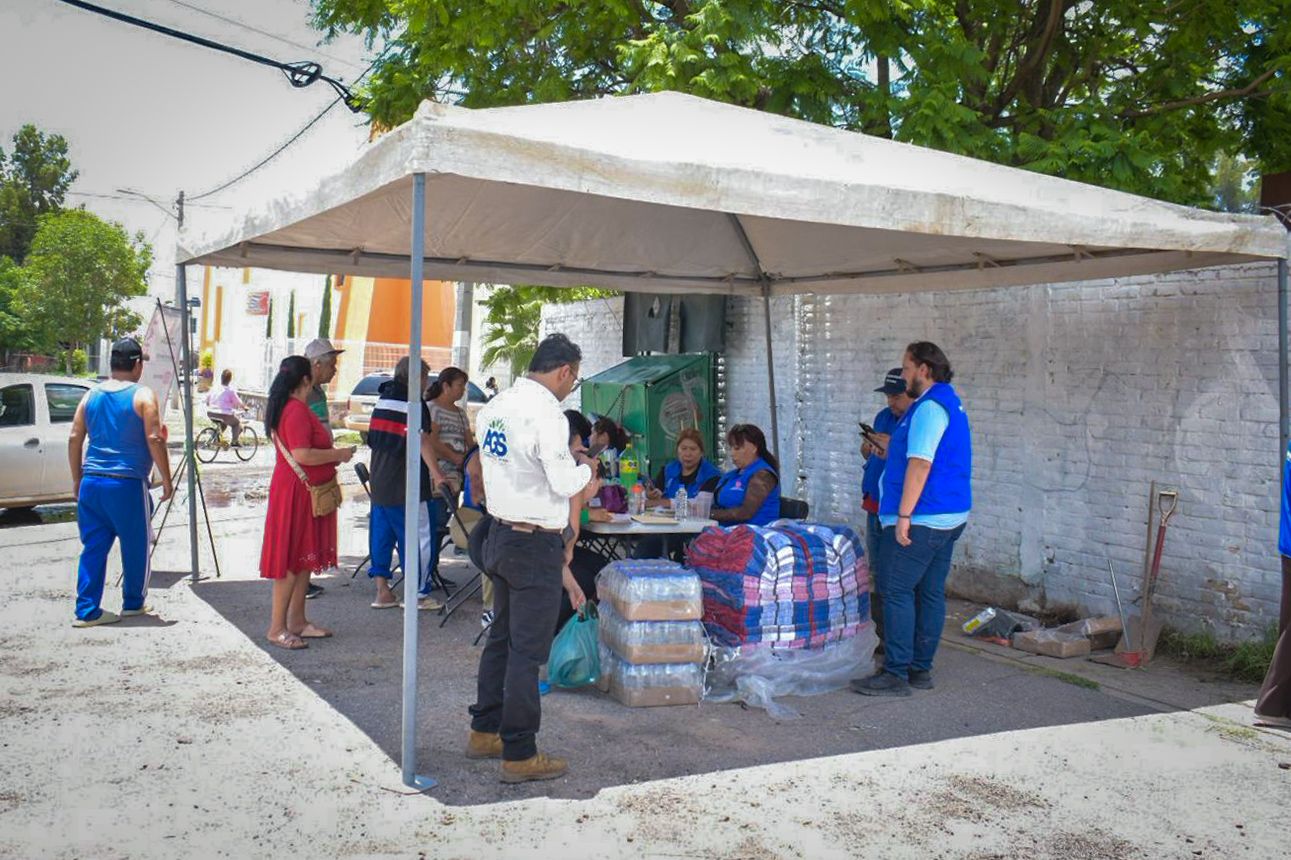 Instala Municipio de Aguascalientes punto de atención para familias afectadas por las intensas lluvias