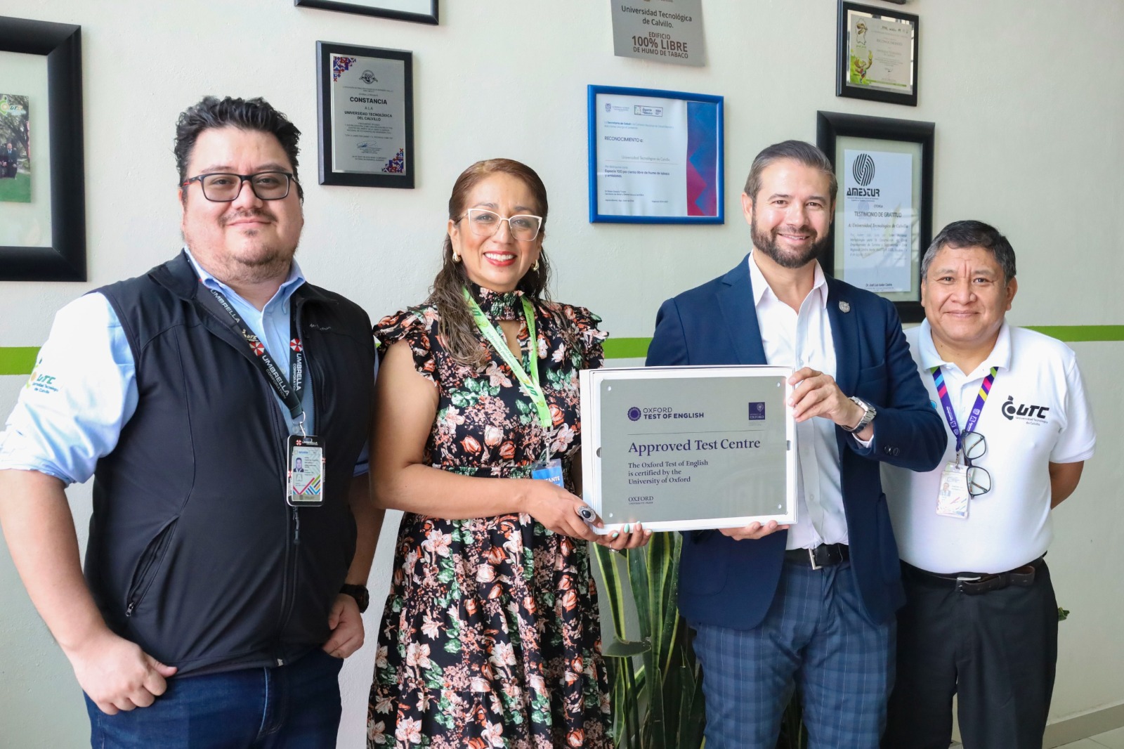 Universidad Tecnológica de Calvillo da un paso global; Oxford la acredita como Centro Internacional de Certificación