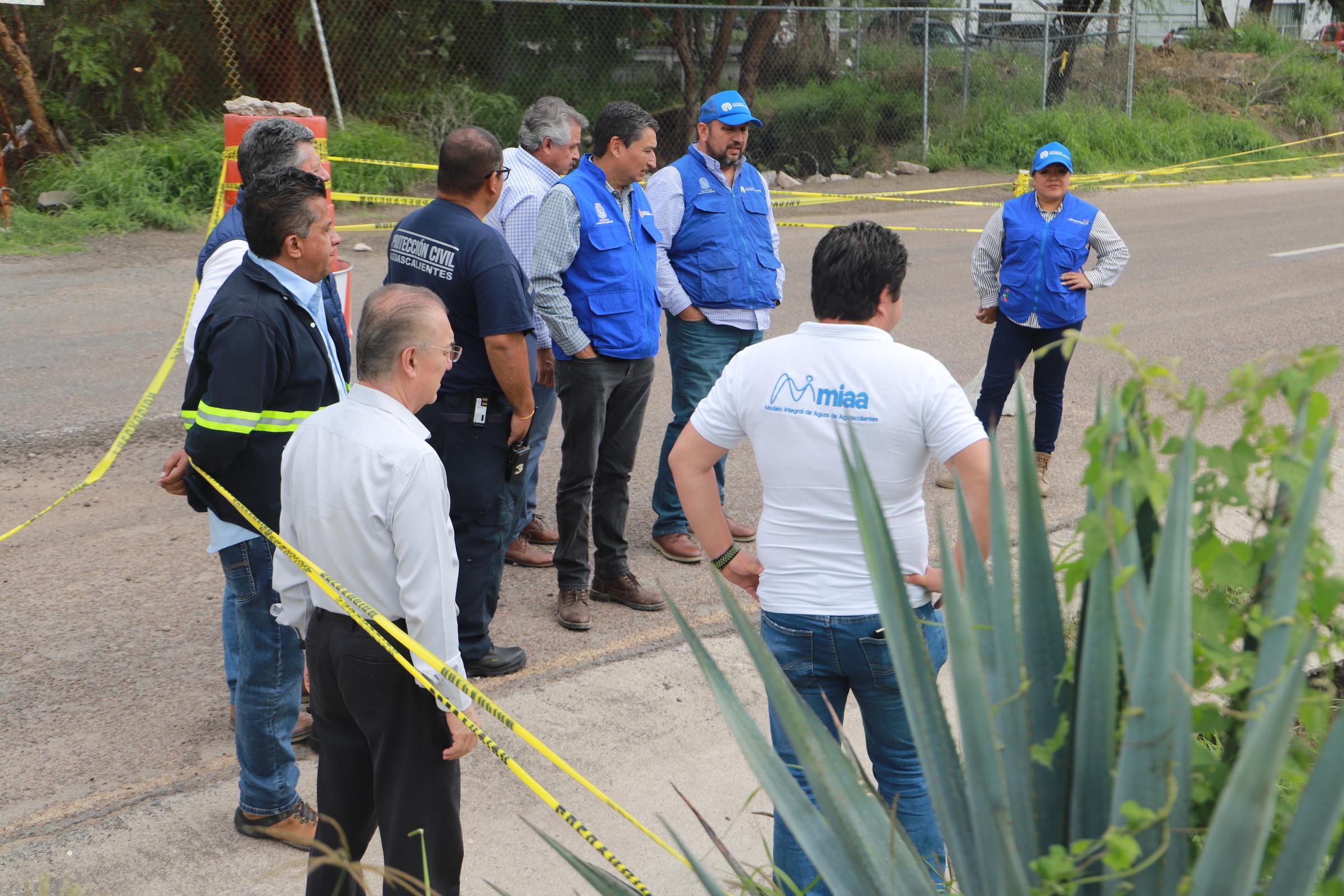 Inicia Municipio de Aguascalientes obra de rehabilitación de colectores pluvial y sanitario en boulevard Juan Pablo II