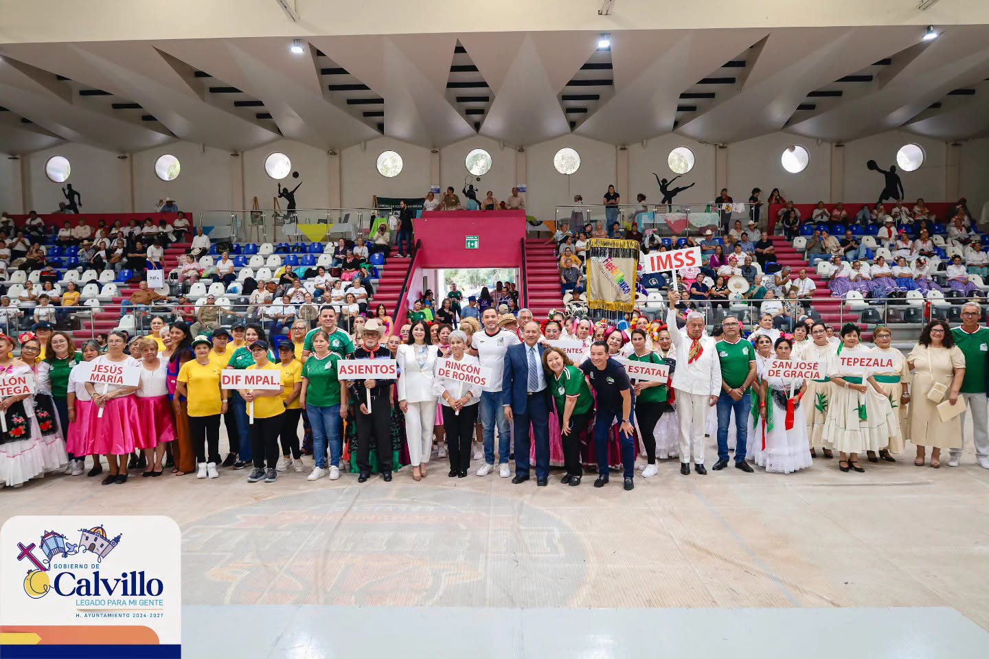 Inauguran los Juegos Deportivos y Culturales de Personas Adultas Mayores en Calvillo