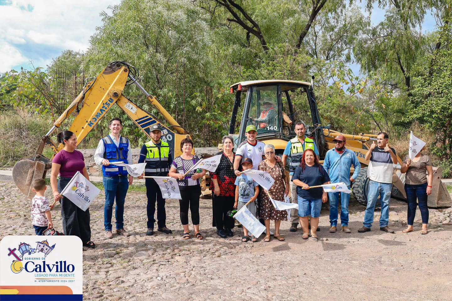 Dan banderazo a más obras en Calvillo