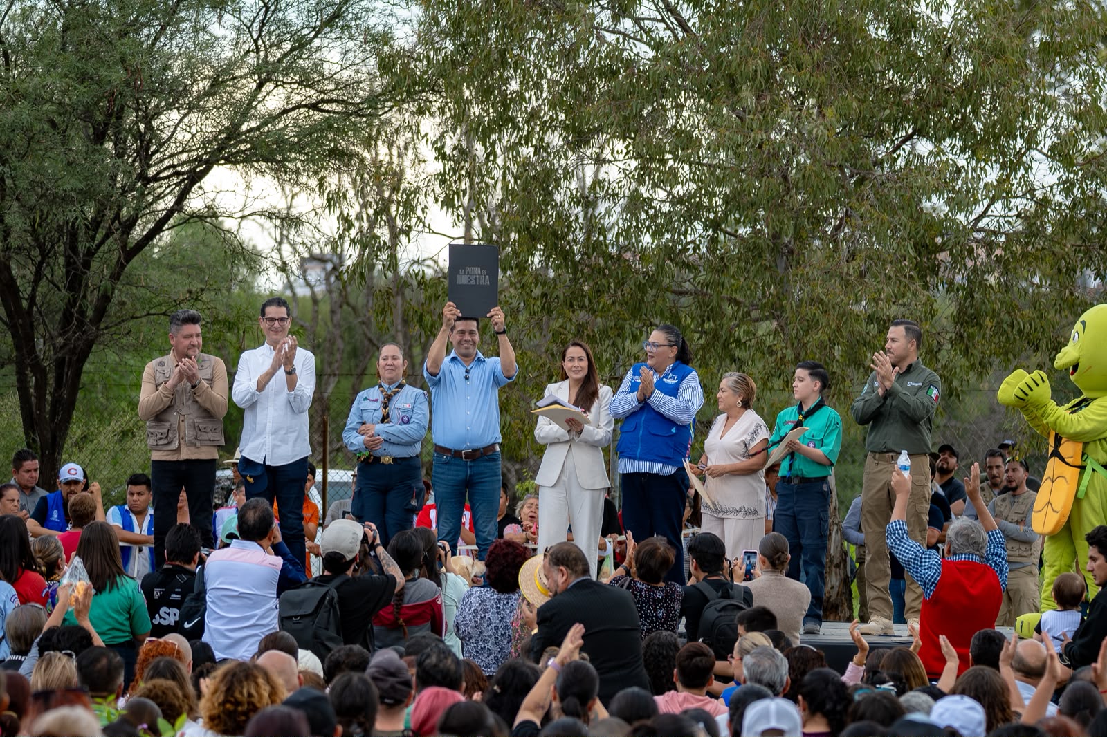 Cumple Leo Montañez a la ciudadanía de Aguascalientes: La Pona es patrimonio ambiental de todos