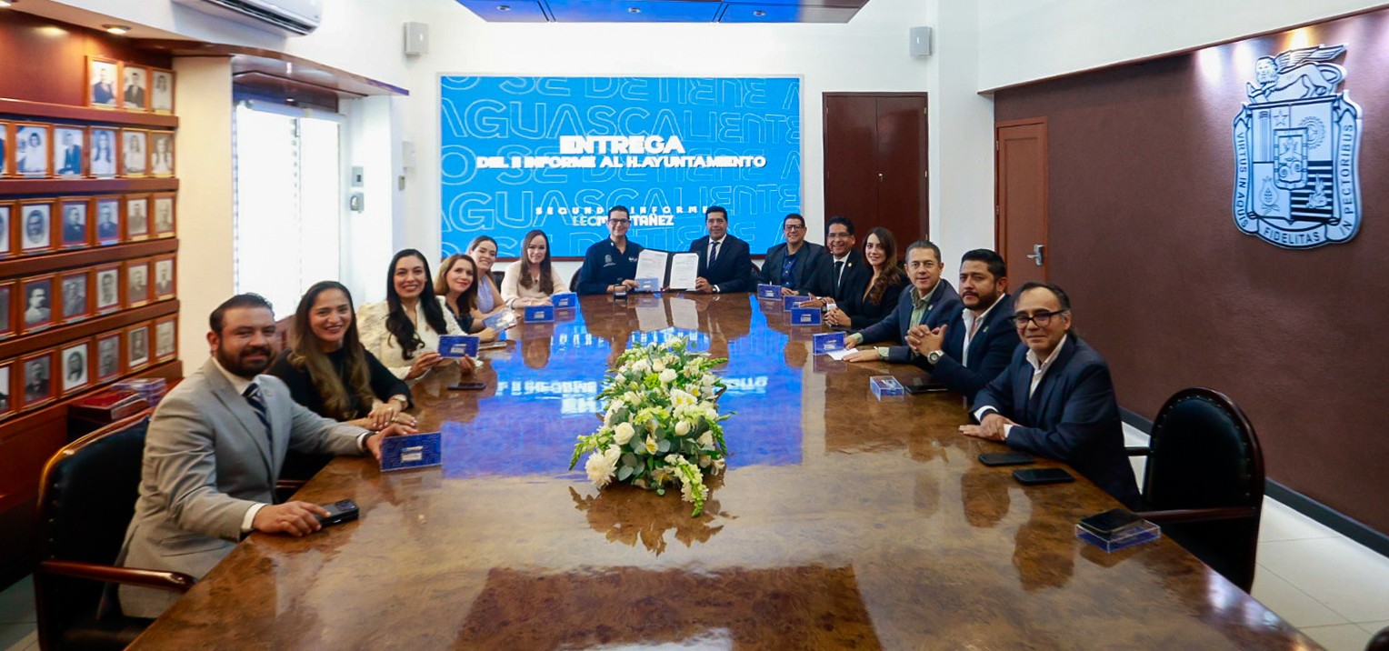 Entrega Leo Montañez su Segundo Informe de Actividades al H. Ayuntamiento de Aguascalientes