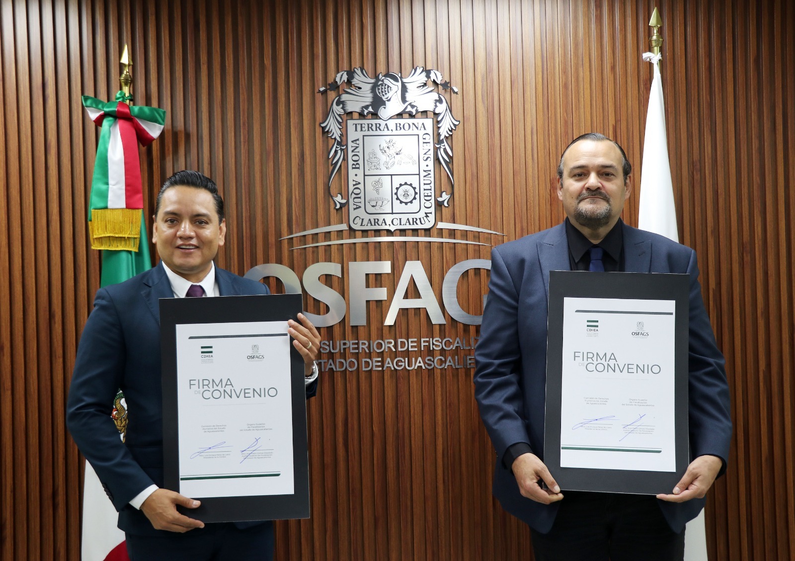 OSFAGS y CDHEA firman convenio para fortalecer la cultura de derechos humanos